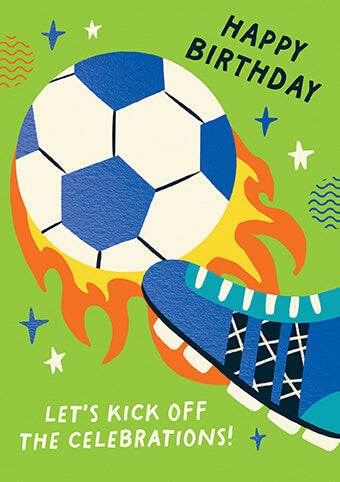 Zest Football Birthday Card - House of Cards