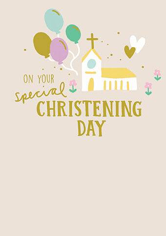 Christening Day Card - House of Cards