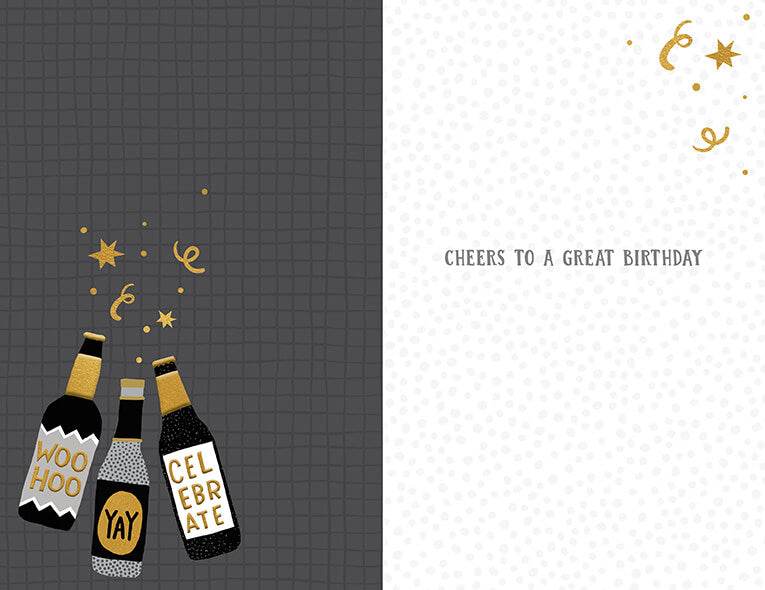 Dad Beer Birthday Card - House of Cards