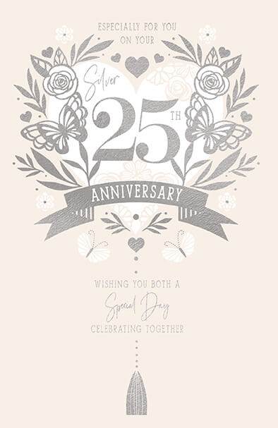 Anniversary Silver Card - House of Cards