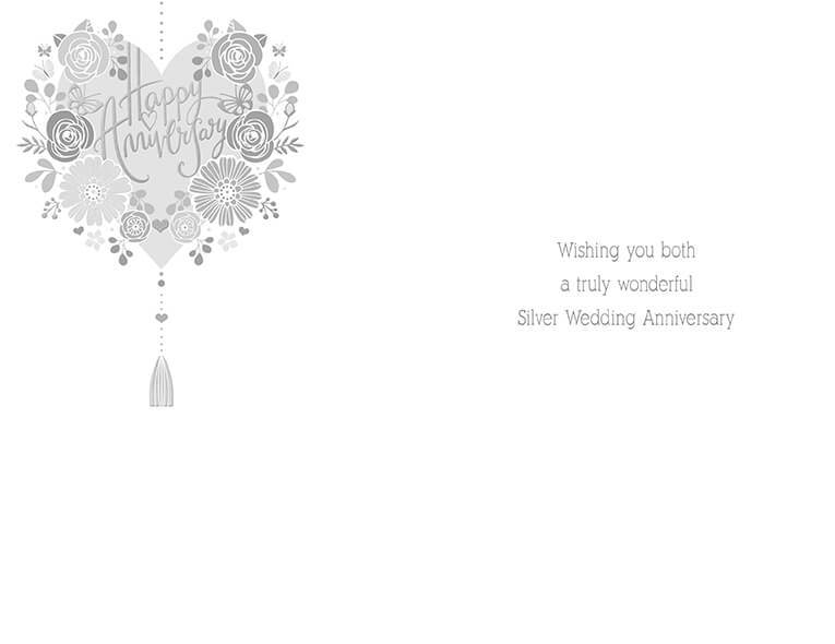 Anniversary Silver Card - House of Cards