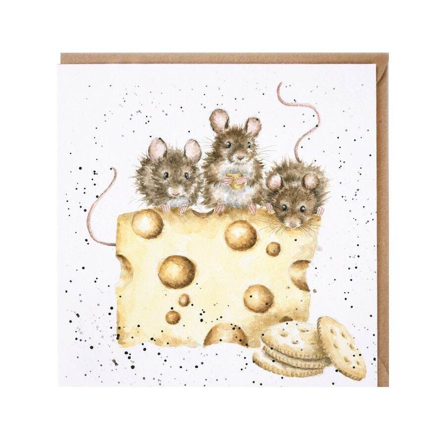Crackers about Cheese Mice Greeting Card - House of Cards