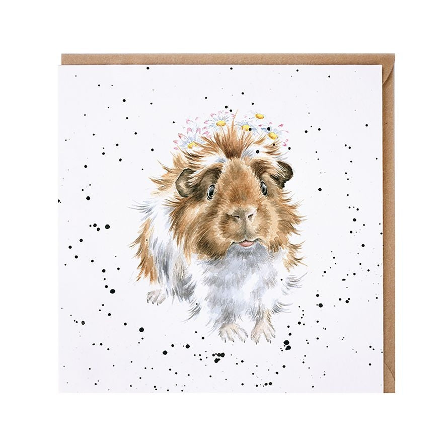 Grinny Pig Greetings Card