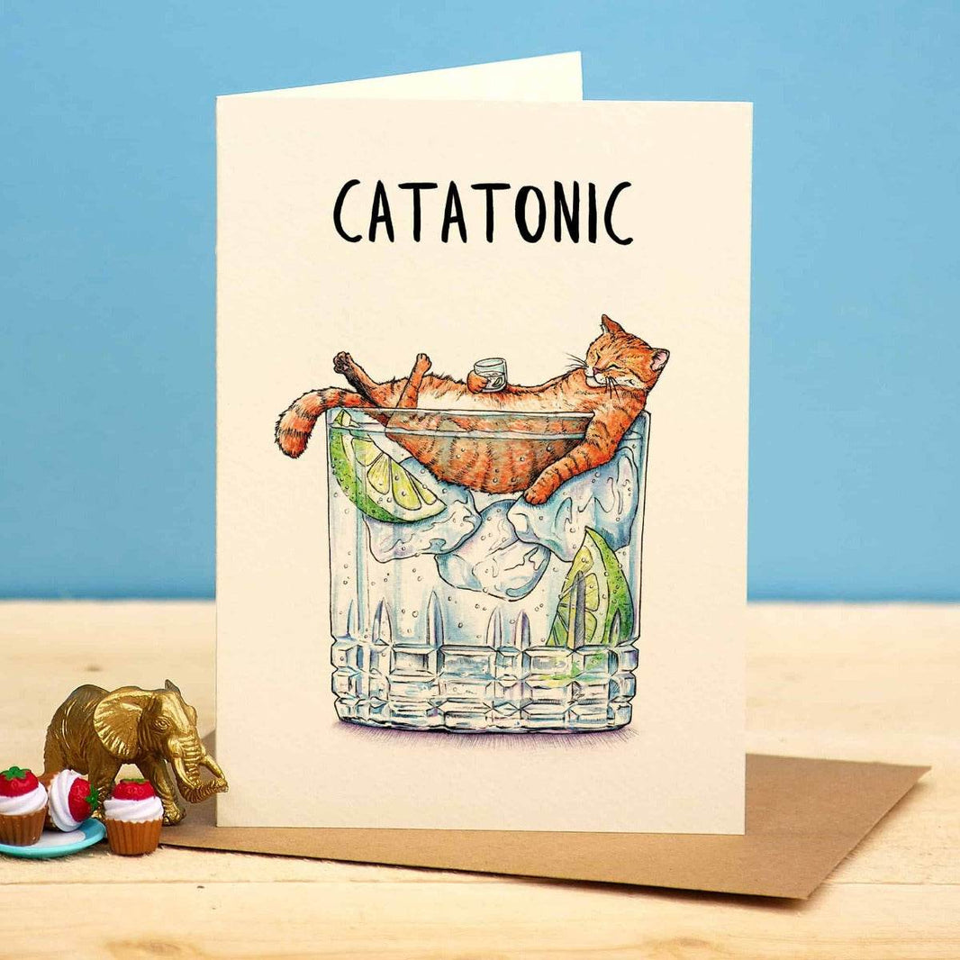 Catatonic Birthday Card - House of Cards