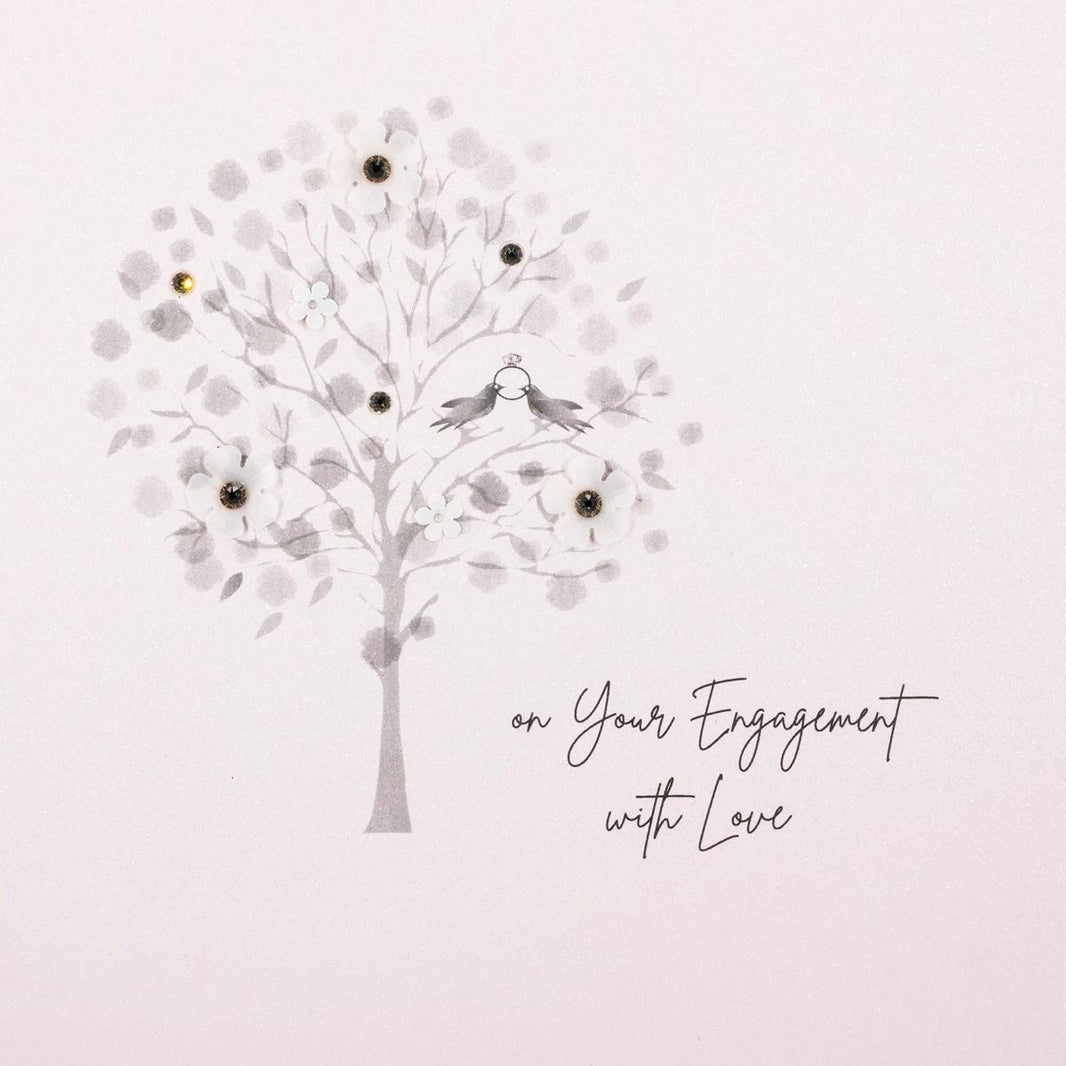On Your Engagement Tree Greetings Card