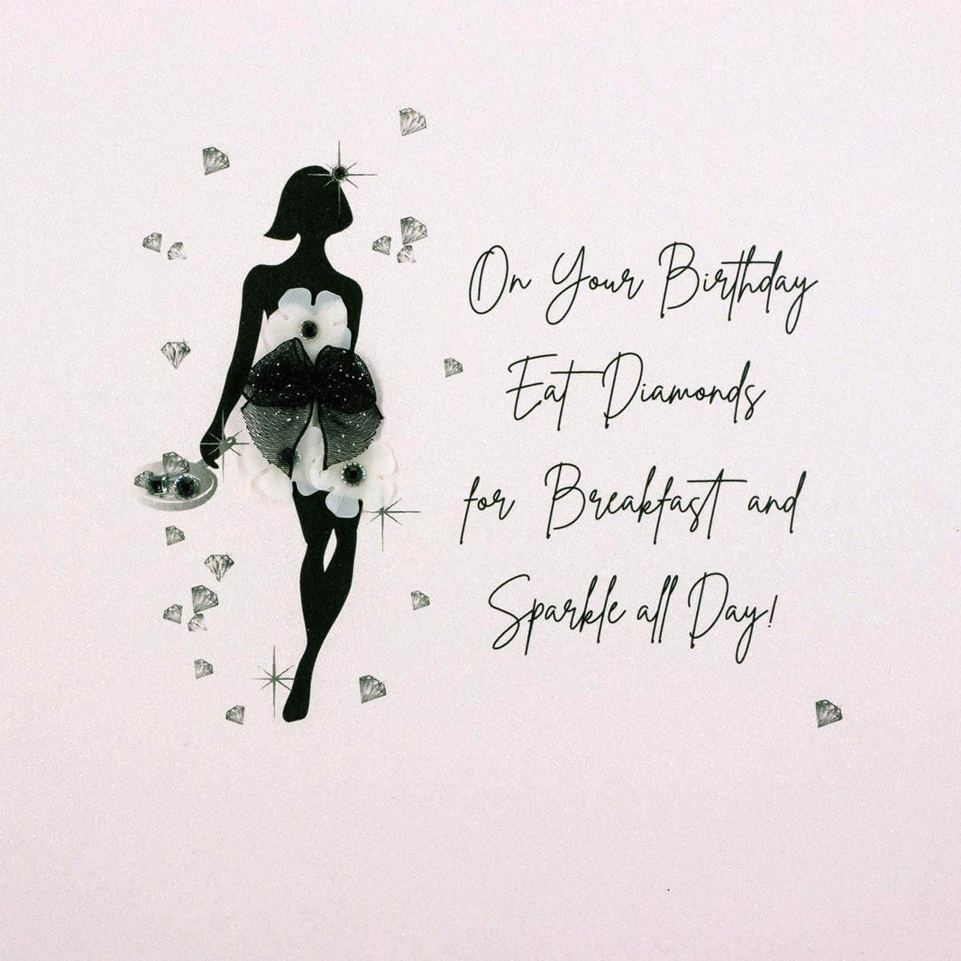 Eat Diamonds For Breakfast Birthday Card - House of Cards