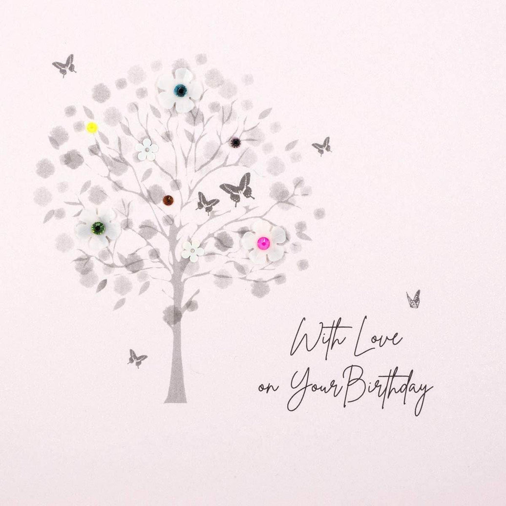 Tree With Love on your Birthday Card - House of Cards