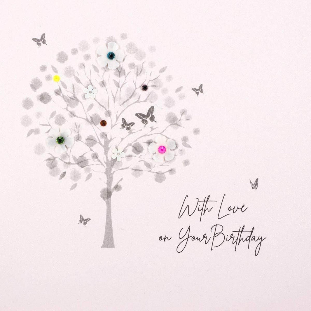 Tree With Love on your Birthday Card - House of Cards