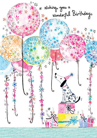 Daisy Patch Dalmatian Card Birthday Card