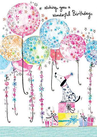 Daisy Patch Dalmatian Card Birthday Card - House of Cards