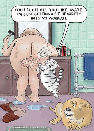 Varied Workout Birthday Card - House of Cards