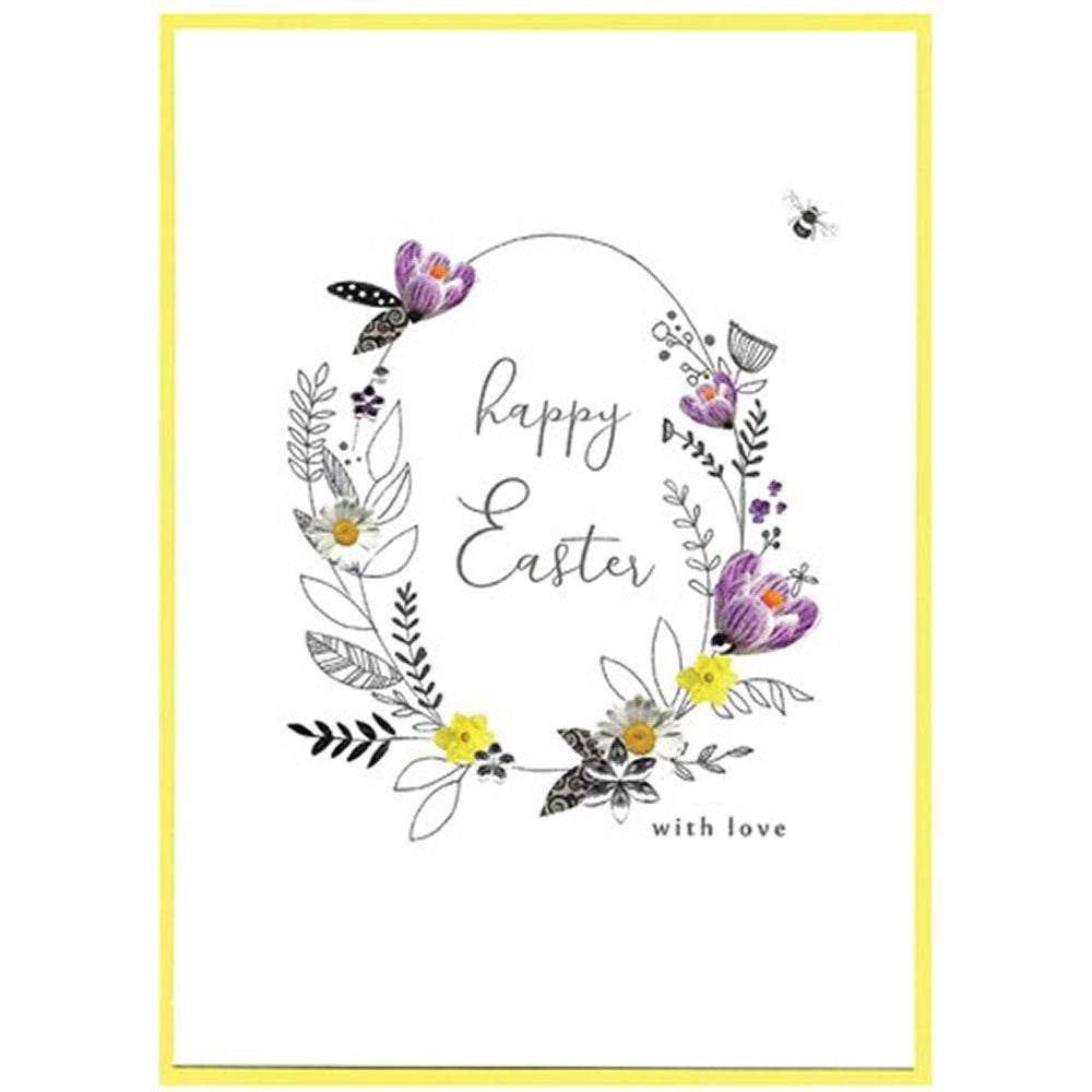 Flowers Easter Greeting Card - House of Cards