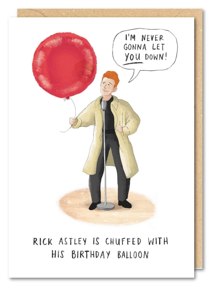 Astley Balloon Birthday Card - House of Cards