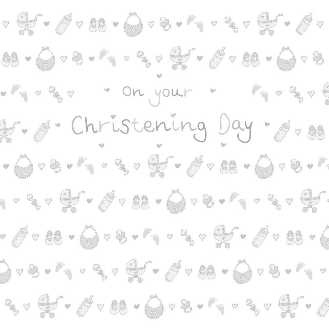 Ella Bella Rose Christening Greeting Card - House of Cards