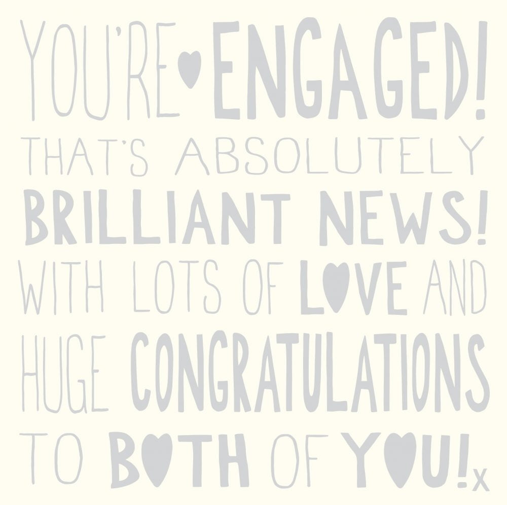 Ella Bella Rose Engagement Card