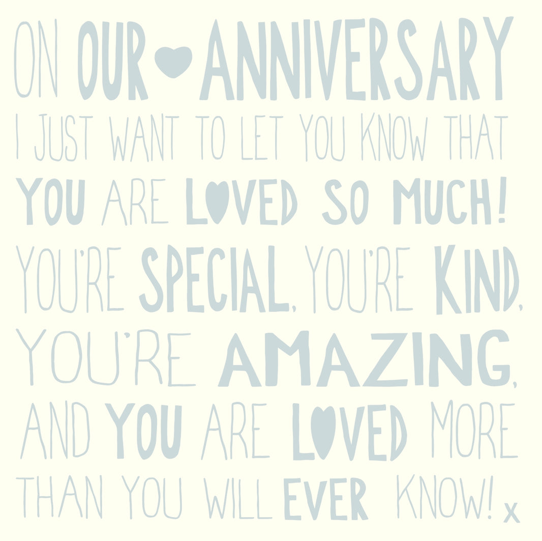 Ella Bella Rose Our Anniversary Card