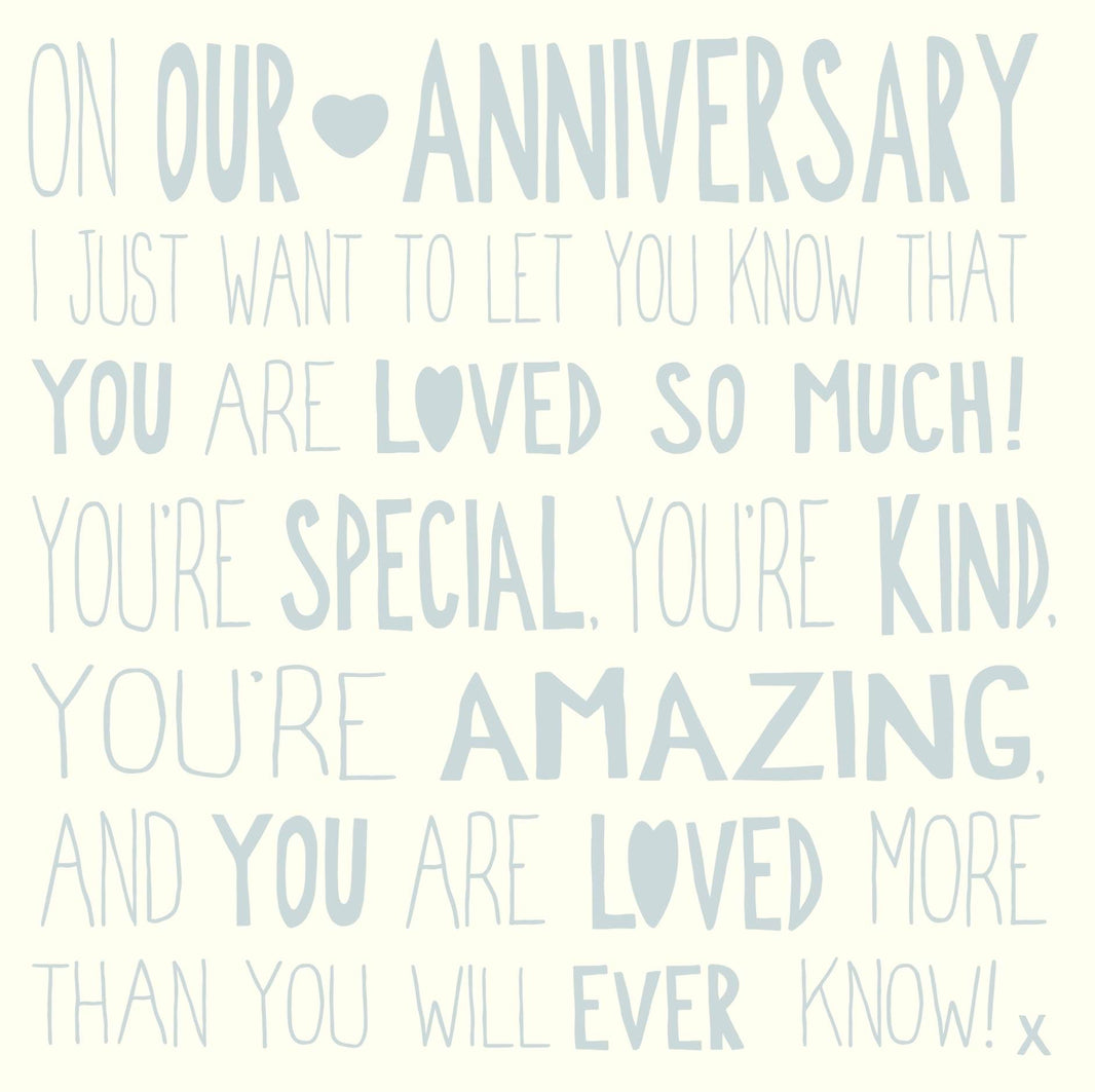 Ella Bella Rose Our Anniversary Card - House of Cards