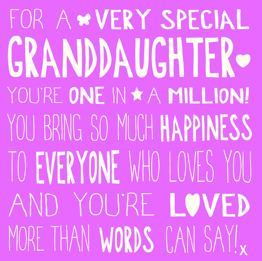 Ella Bella Rose Granddaughter Birthday Card