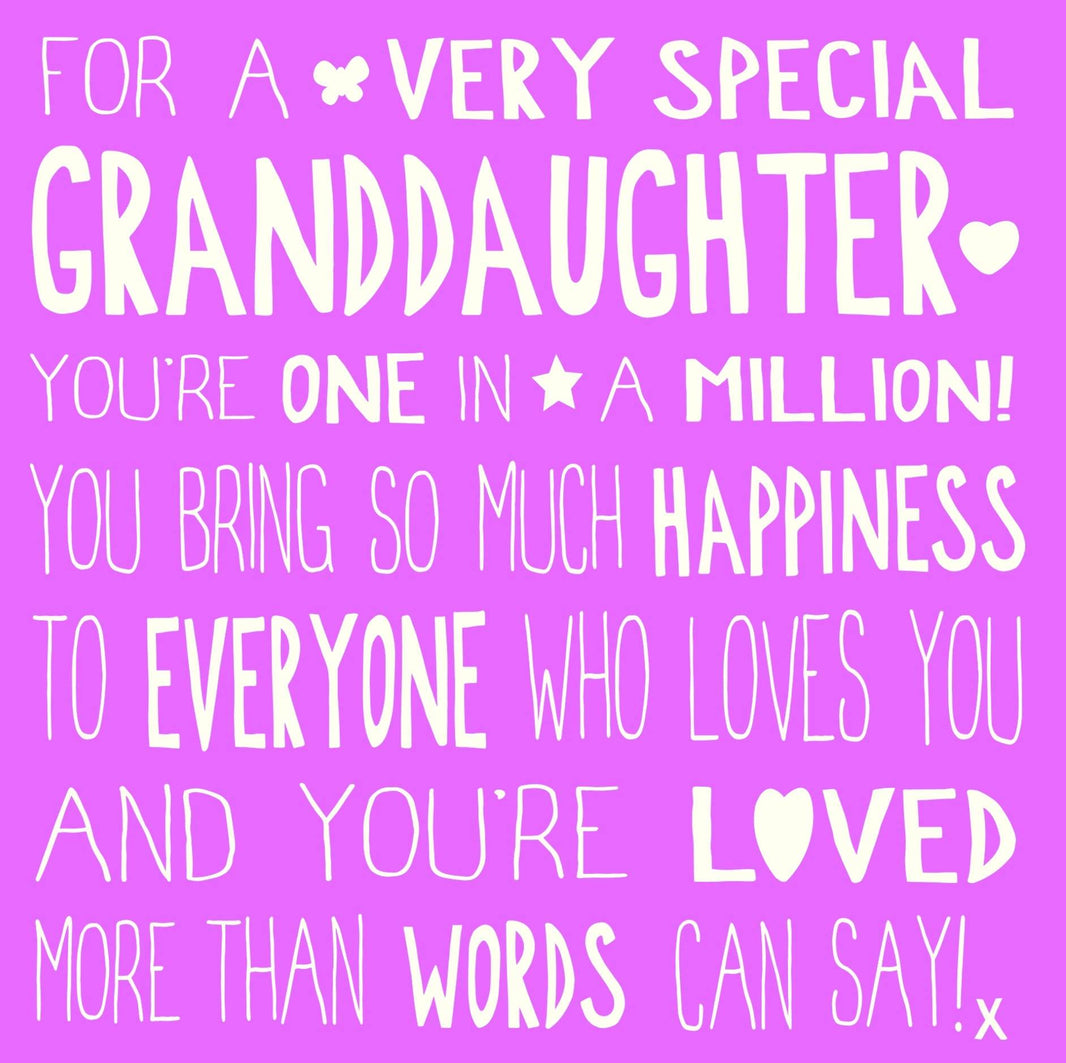 Ella Bella Rose Granddaughter Birthday Card - House of Cards