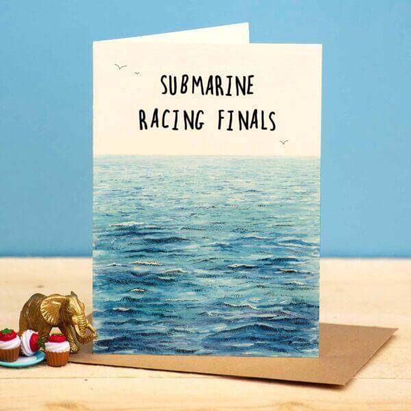 Submarine Finals Birthday Card - House of Cards