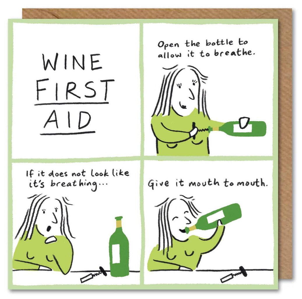 Green First Aid Birthday Card - House of Cards