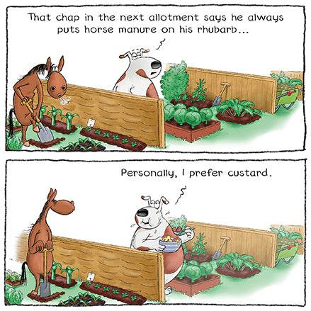 Rhubarb and Custard Birthday Card - House of Cards