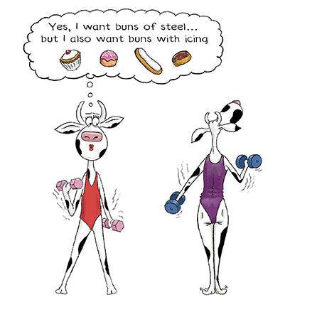 Buns of Steel Birthday Card - House of Cards