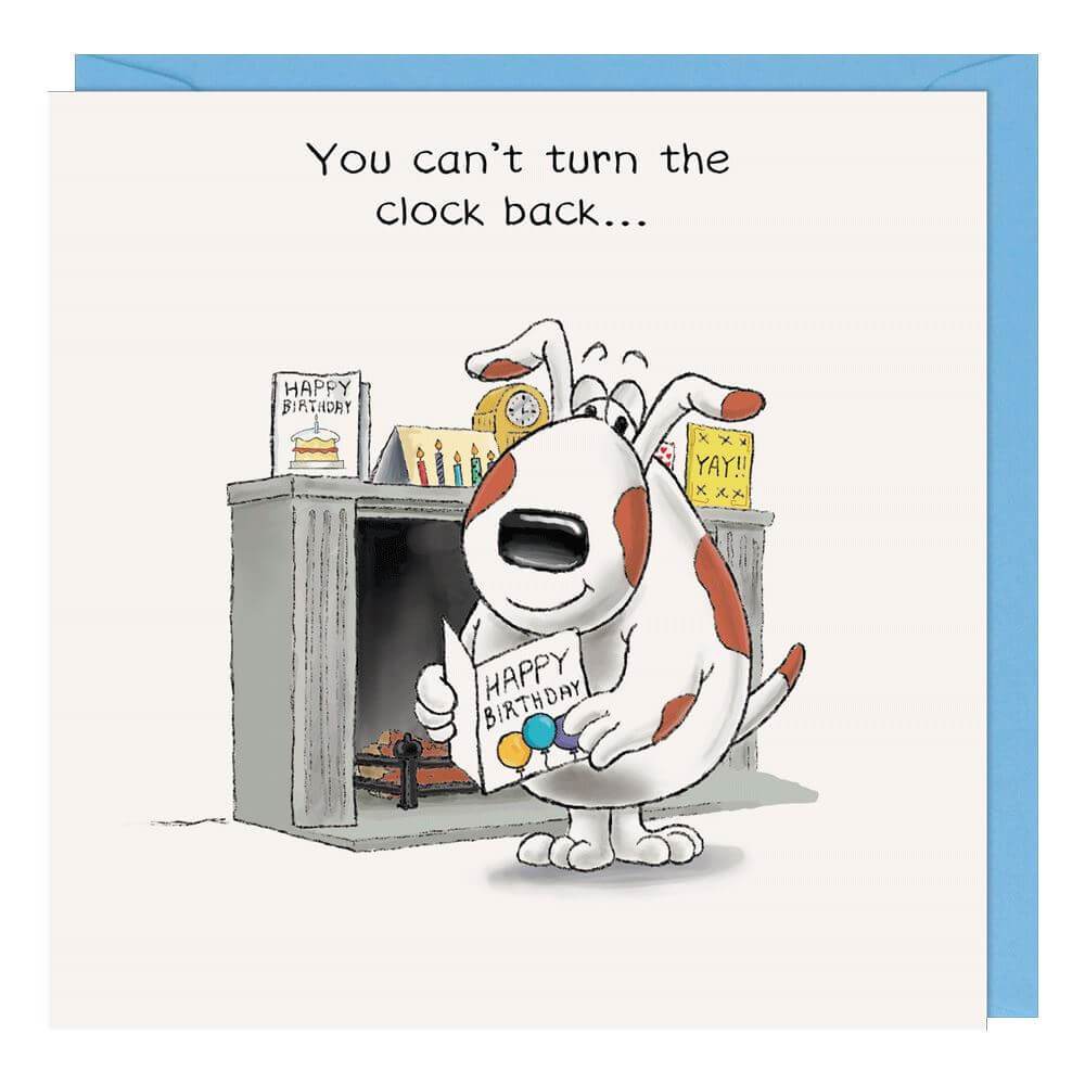 Funny Farm Clock Birthday Card - House of Cards