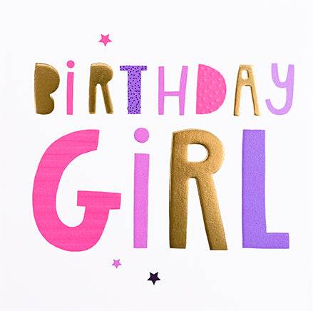 Birthday Girl Card - House of Cards