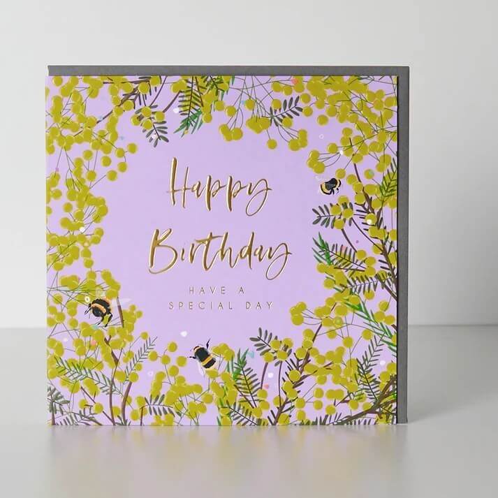 Bees Birthday Card - House of Cards