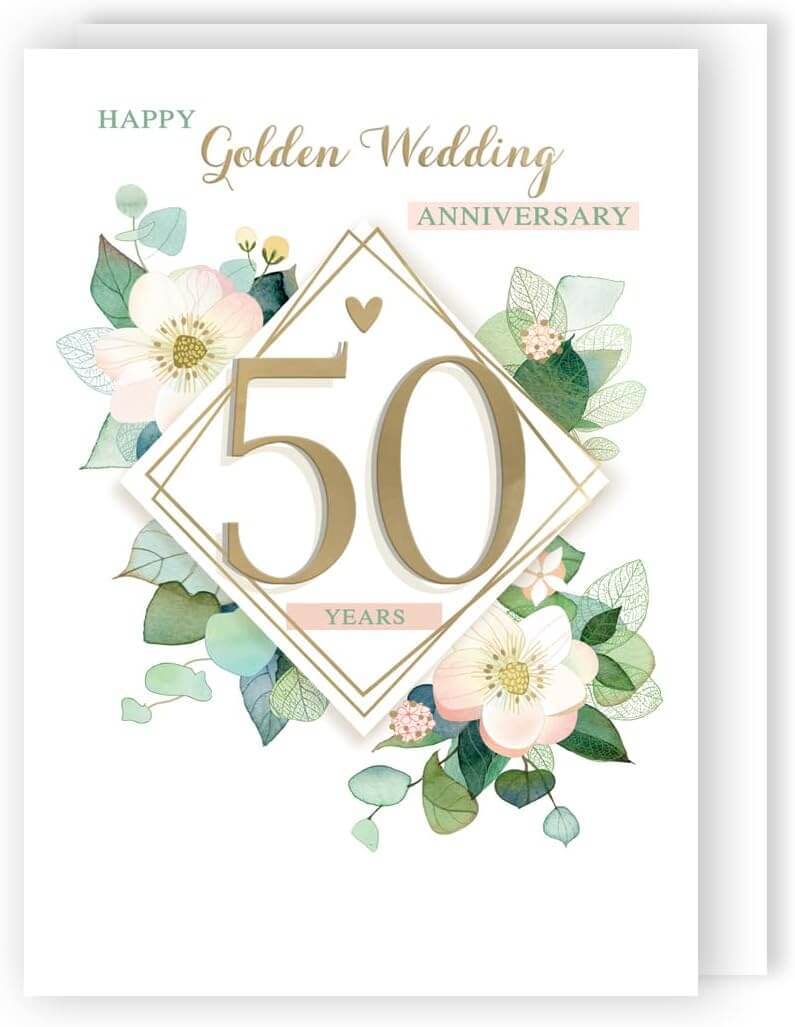 Golden Anniversary Card - House of Cards