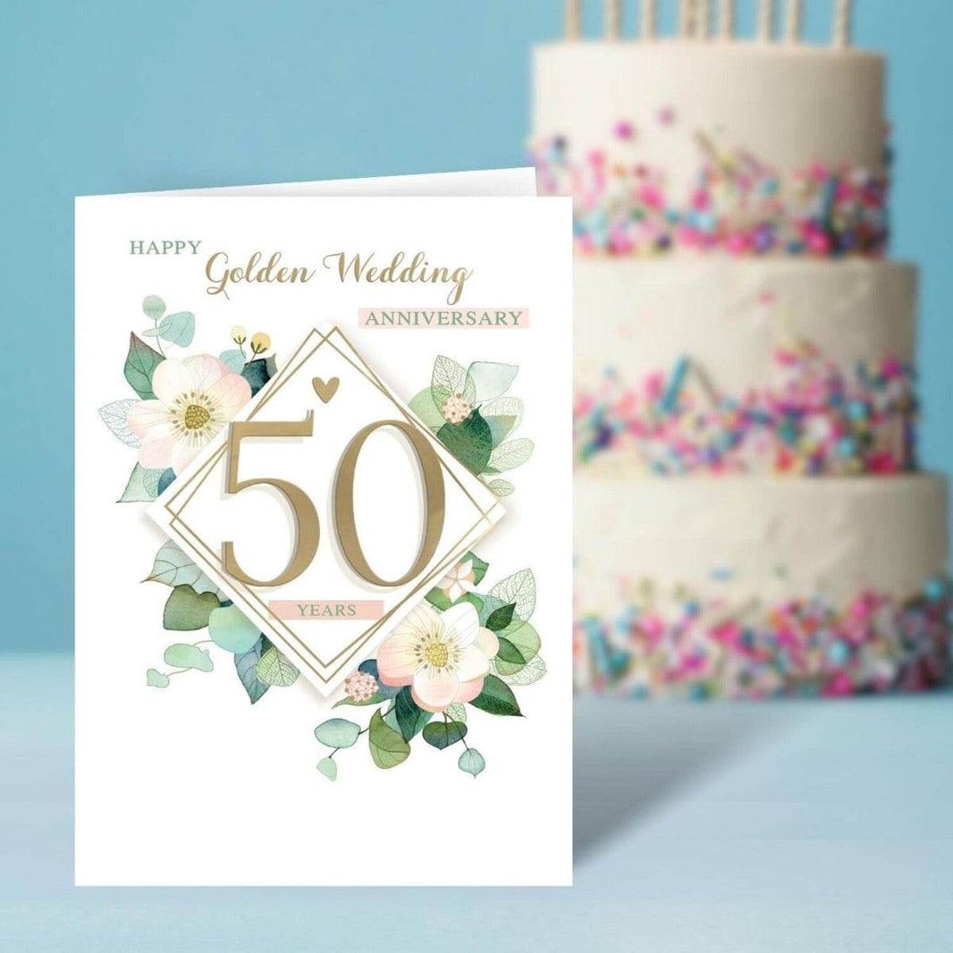 Golden Anniversary Card - House of Cards