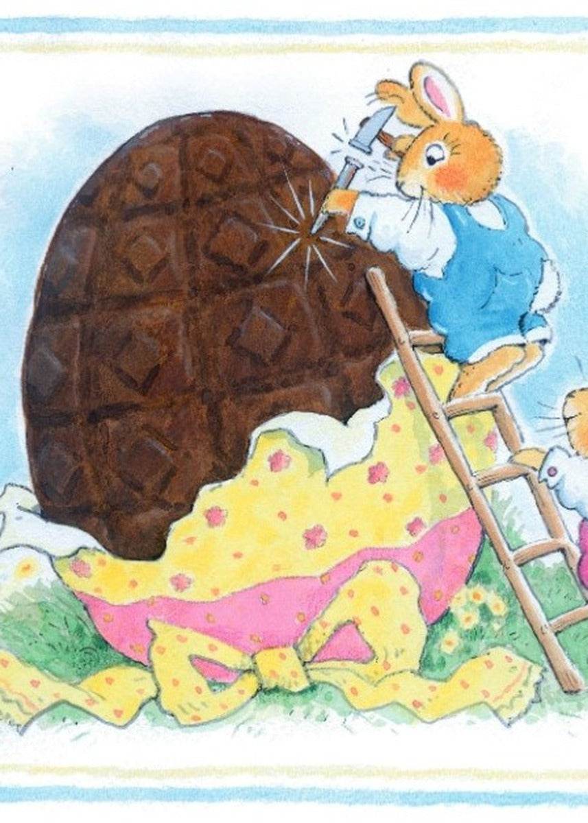 Large Egg Easter Card - House of Cards