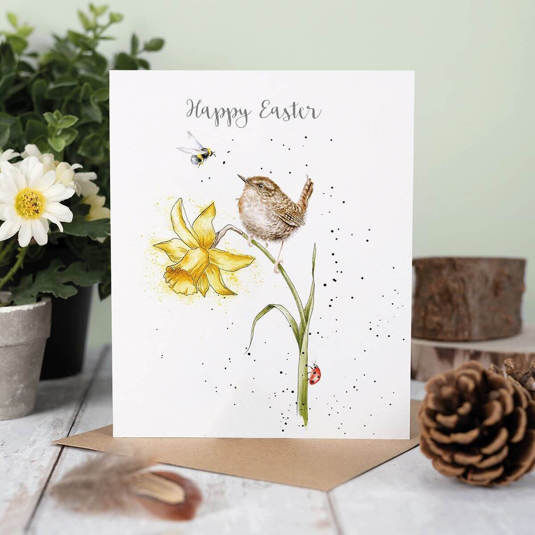 Wren Easter Card - House of Cards