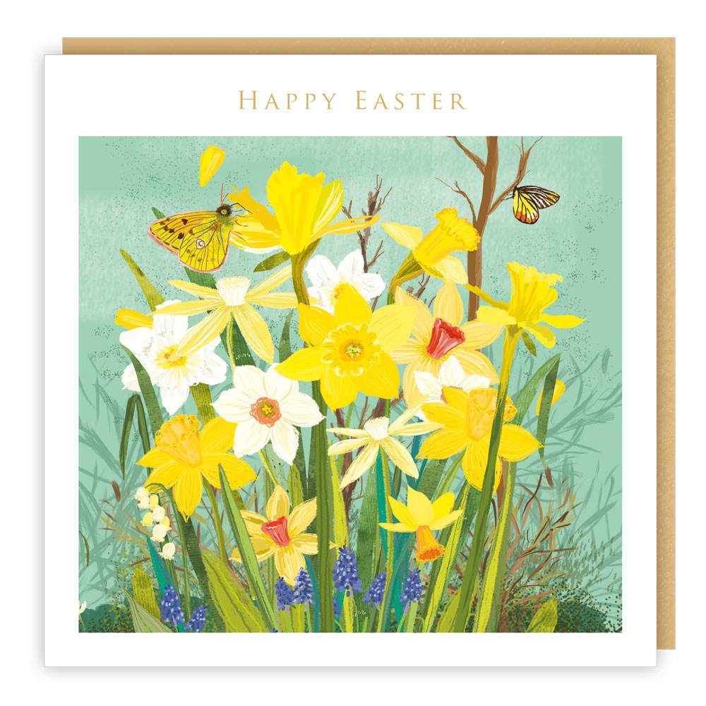 Butterflies and Daffodils Easter Cards - House of Cards