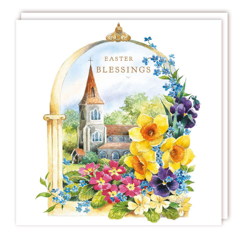 Church and Flowers Easter Cards - House of Cards