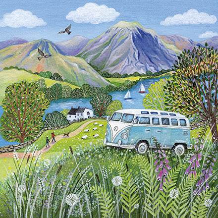 Countryside Campervan Greeting Card - House of Cards
