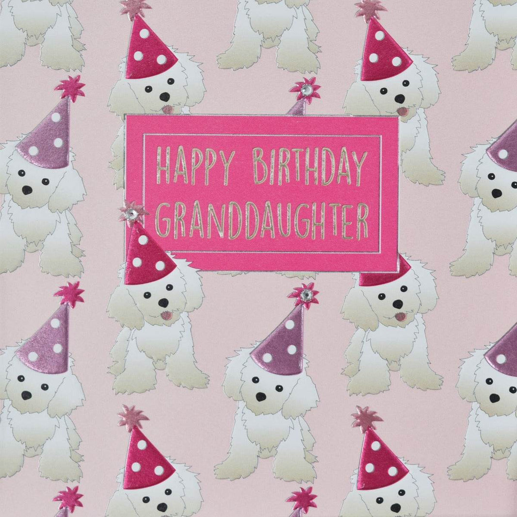 Hey Fresco Granddaughter Birthday Card - House of Cards