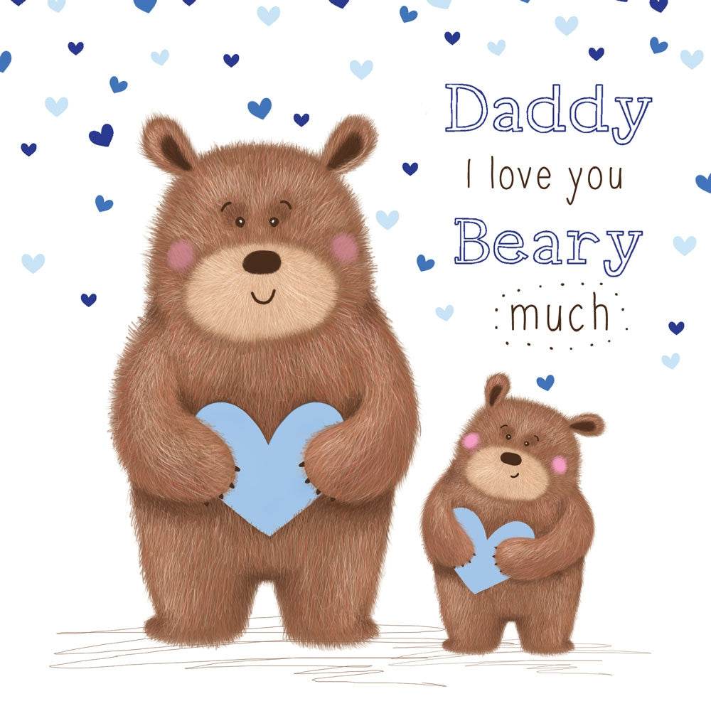 Bears I love you Daddy Fathers Day Card - House of Cards