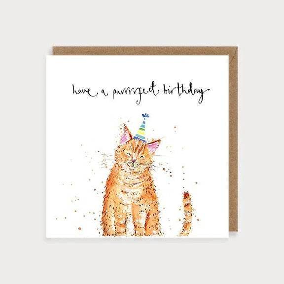 Purrrfect Birthday Card - House of Cards