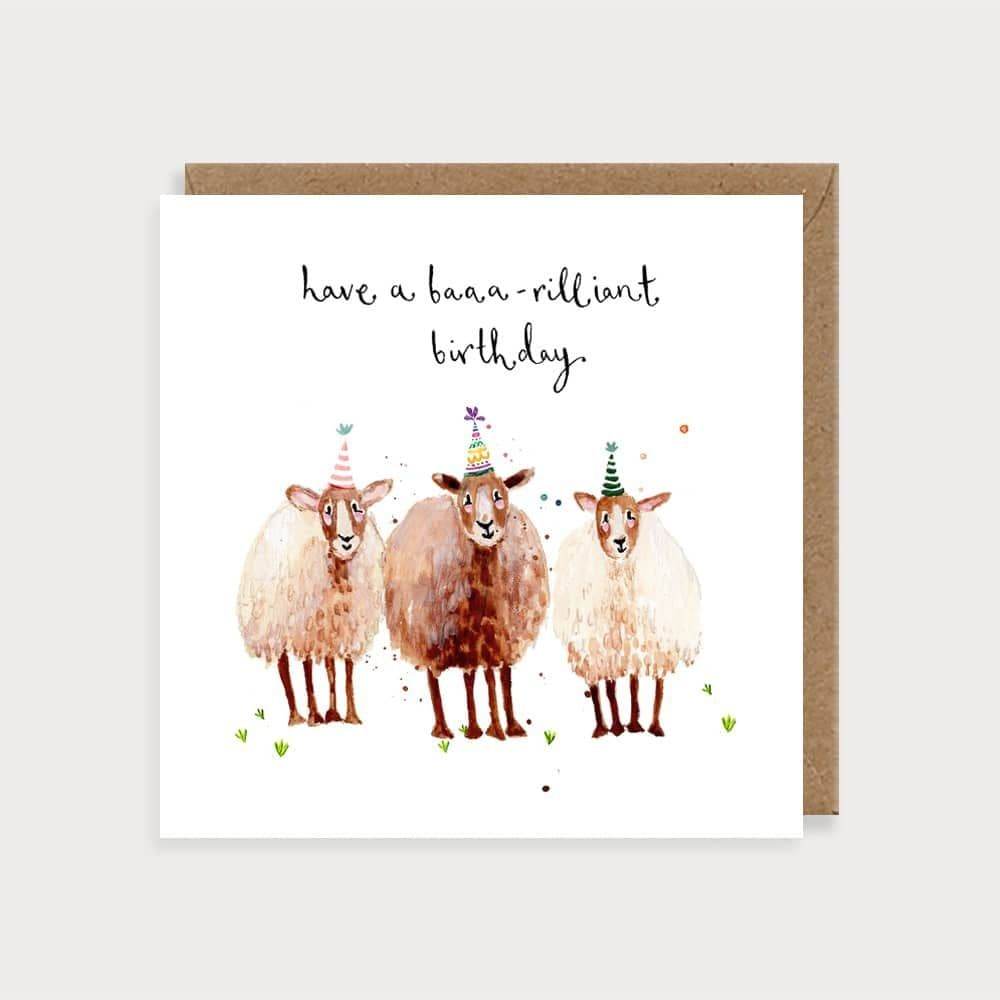 Sheep Birthday Card - House of Cards