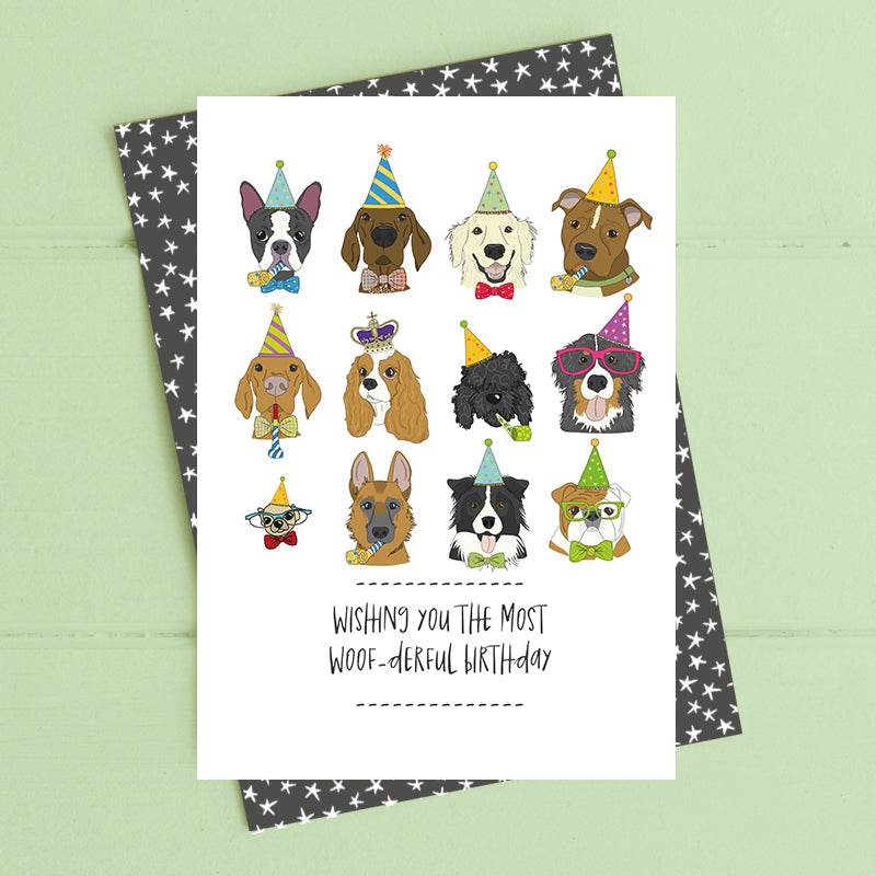 Woofderful Birthday Card - House of Cards