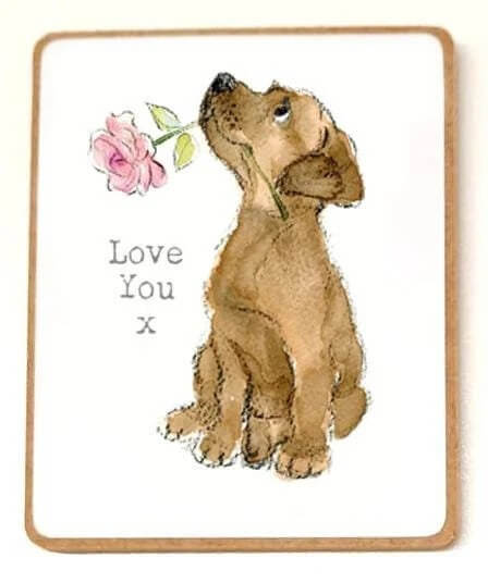 Fridge Magnet Love You Dog
