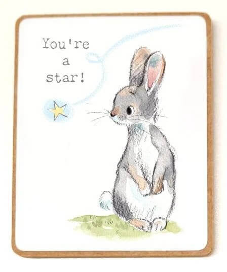 Fridge Magnet Star Bunny