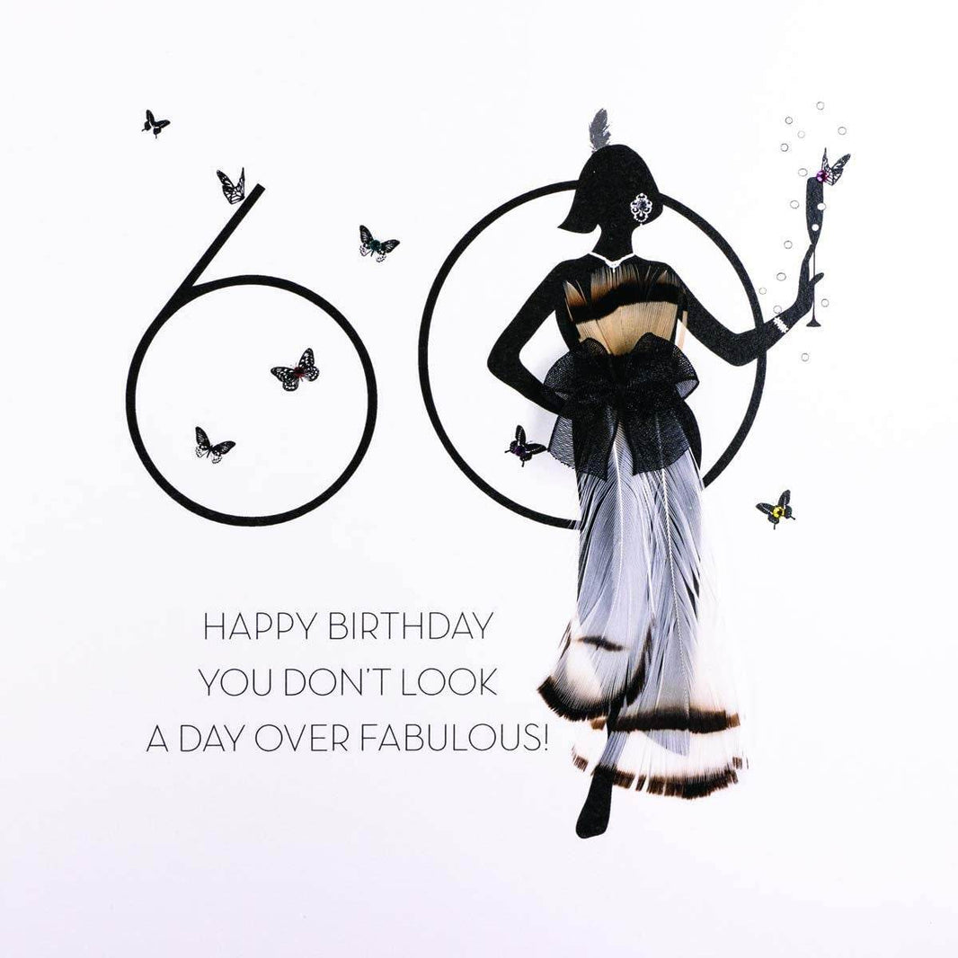 Silhouette Fabulous 60th Birthday Card - House of Cards