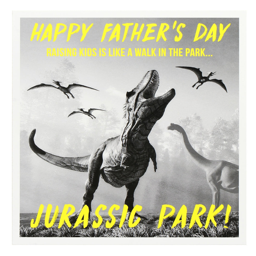 Jurassic Park Fathers Day Card