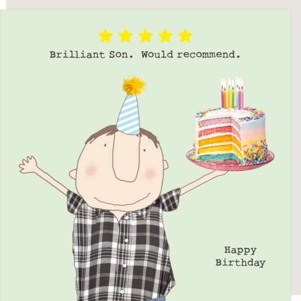 5 Star Son Birthday Card - House of Cards