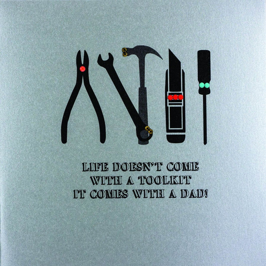Toolkit Life Comes With Dad Fathers Day Card