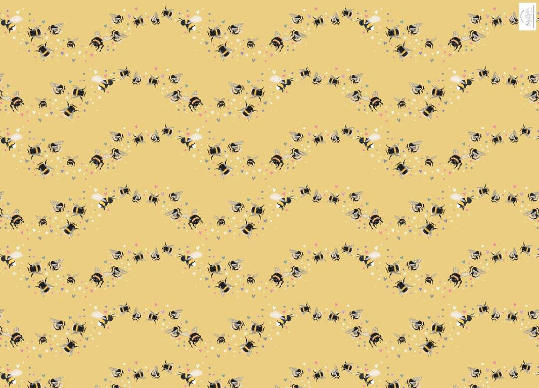 Luxury Bees Flat Wrapping paper with tags - House of Cards