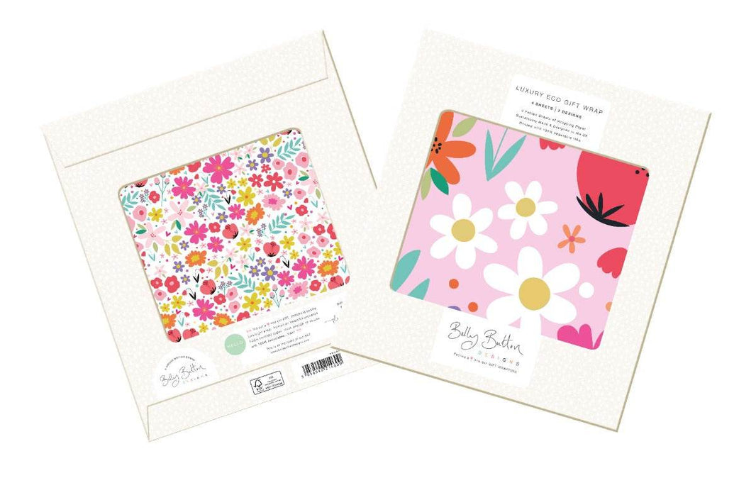 Luxury Floral Flat Wrap with tags - House of Cards